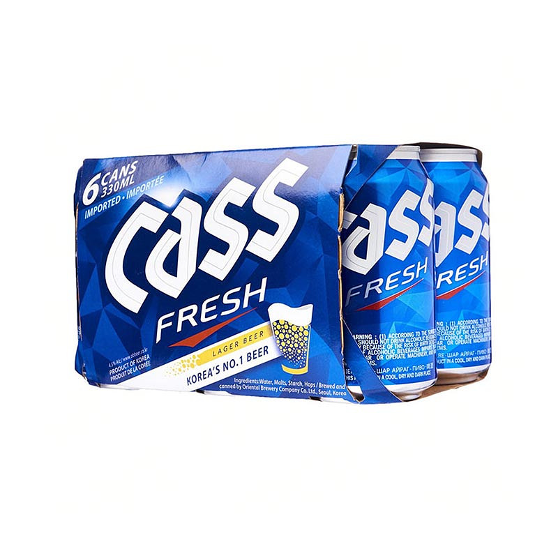 [카스] 카스 후레쉬 캔맥주 355ml 6캔